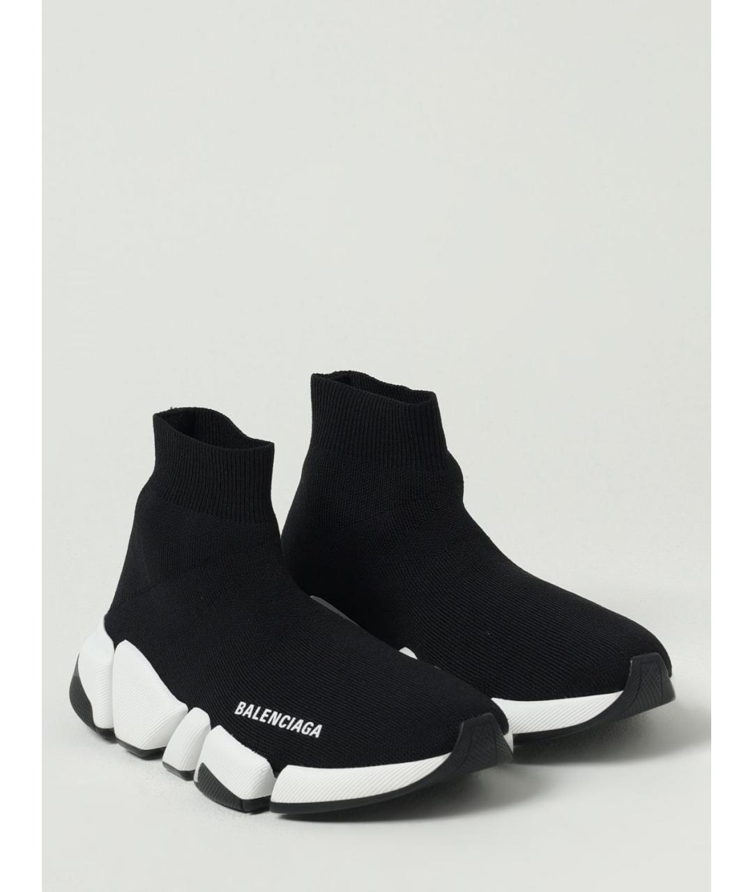 BALENCIAGA Черные текстильные кроссовки, фото 2