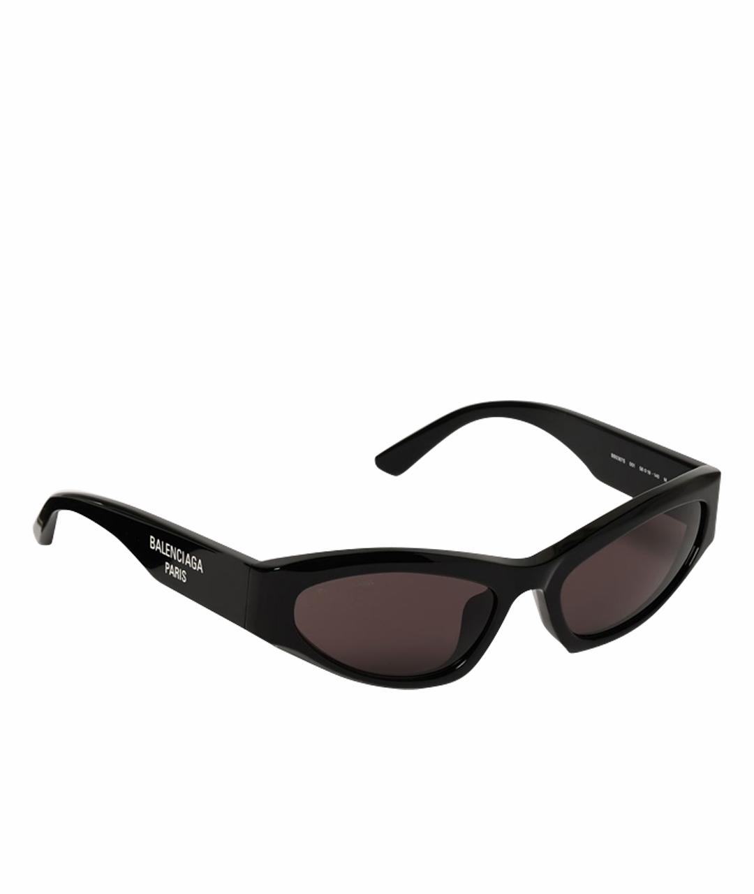 BALENCIAGA Черные пластиковые солнцезащитные очки, фото 1