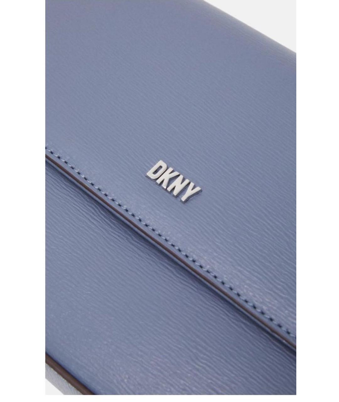 DKNY Синяя сумка через плечо из искусственной кожи, фото 3