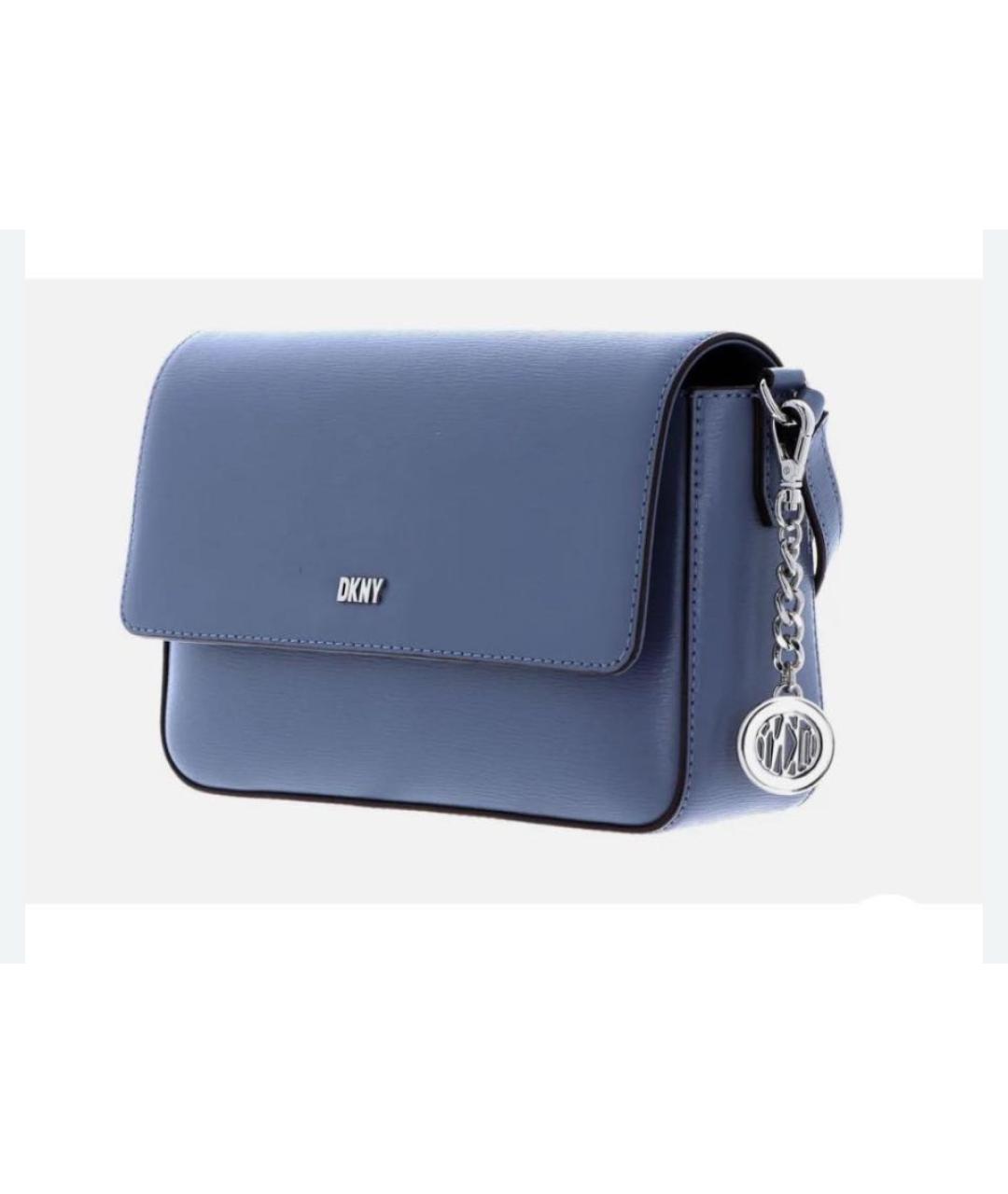 DKNY Синяя сумка через плечо из искусственной кожи, фото 2