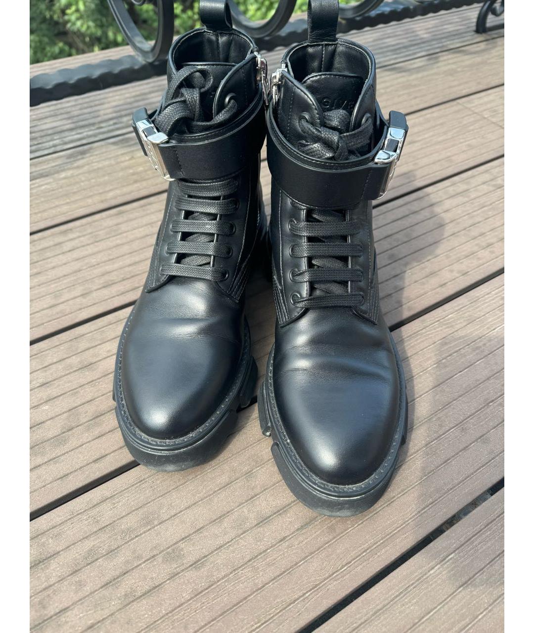 GIVENCHY Черные кожаные ботинки, фото 7