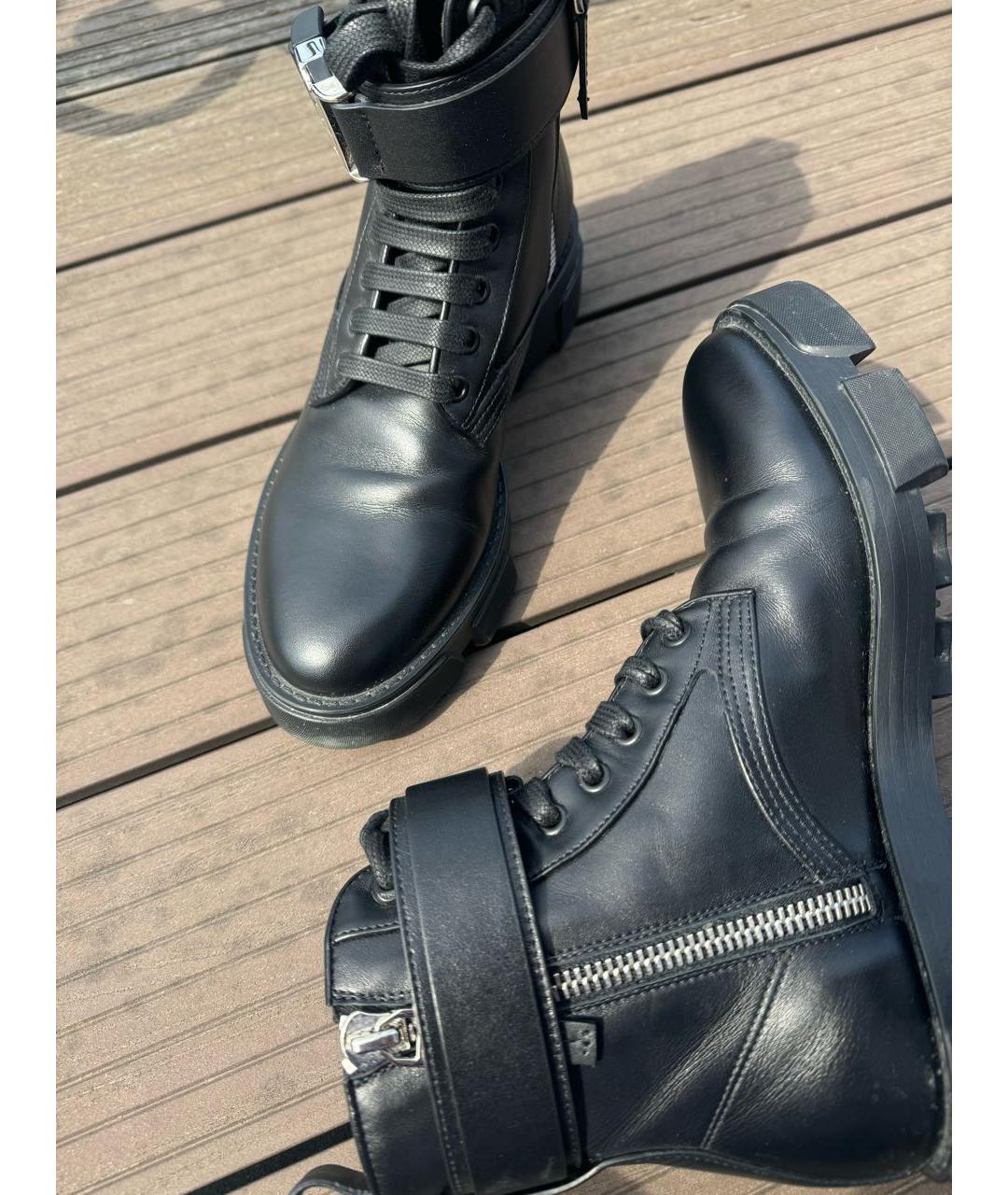GIVENCHY Черные кожаные ботинки, фото 6