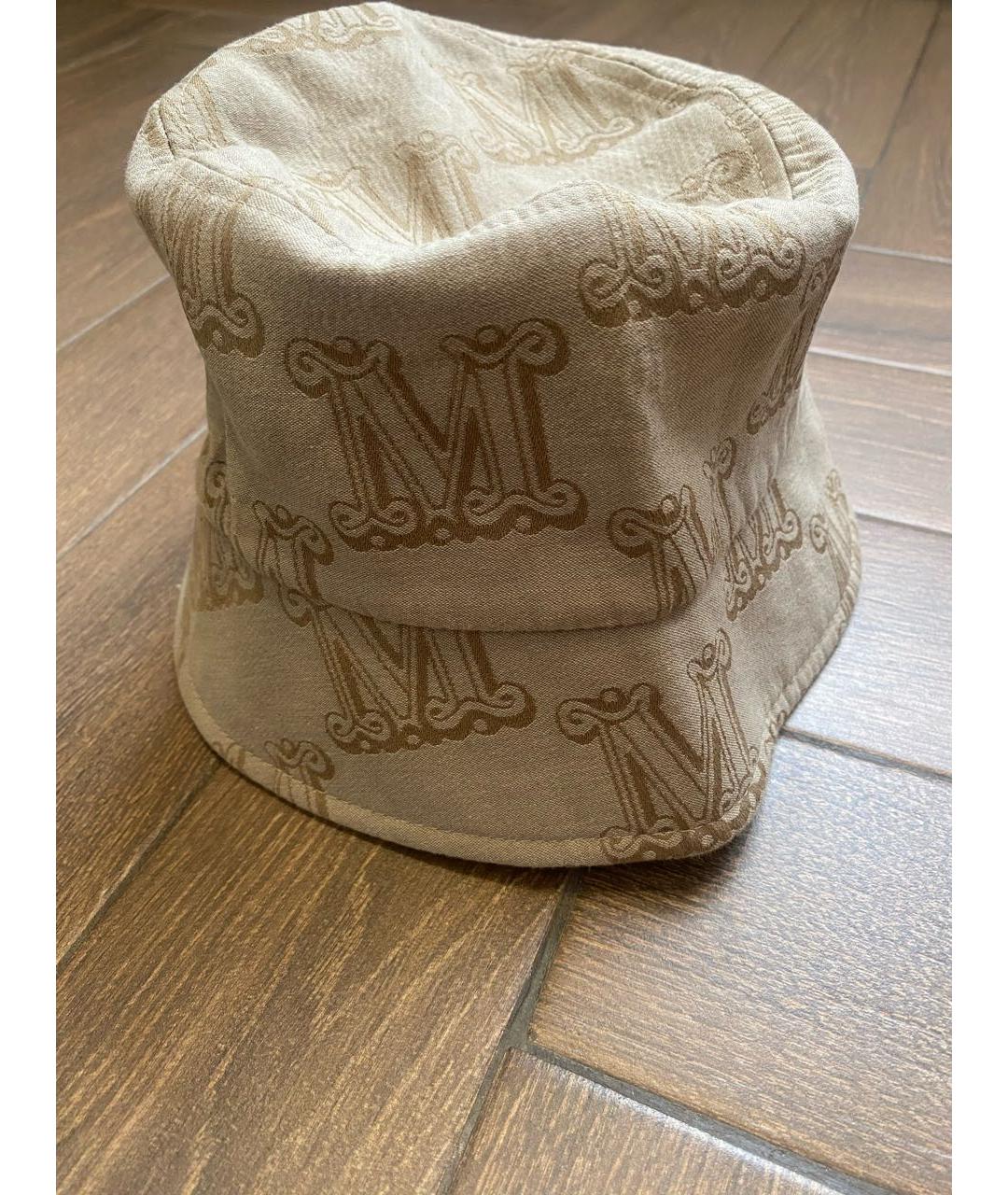 MAX MARA Бежевая хлопковая панама, фото 3