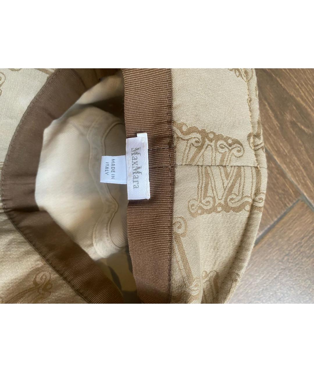 MAX MARA Бежевая хлопковая панама, фото 2