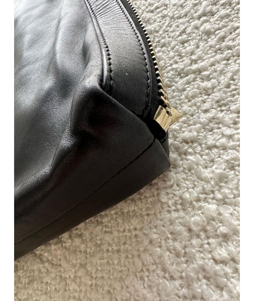 GIUSEPPE ZANOTTI DESIGN Черная кожаная сумка тоут, фото 6