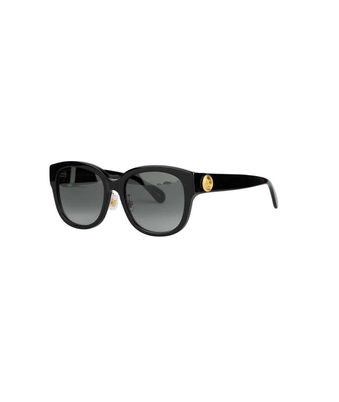 GUCCI Черные пластиковые солнцезащитные очки, фото 1