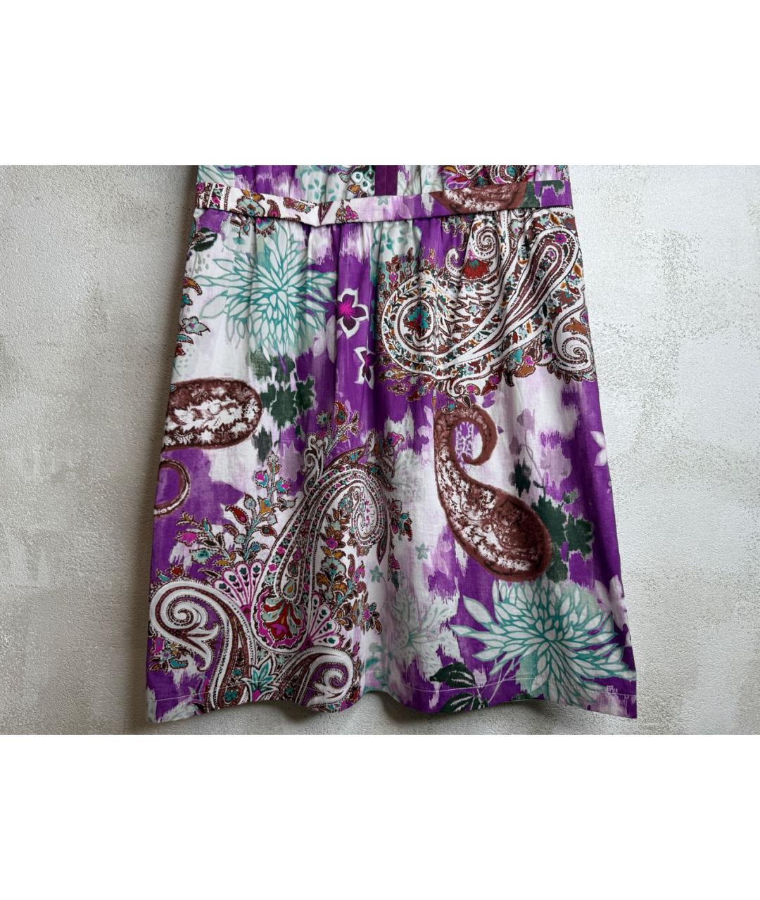 ETRO Мульти хлопковое повседневное платье, фото 5