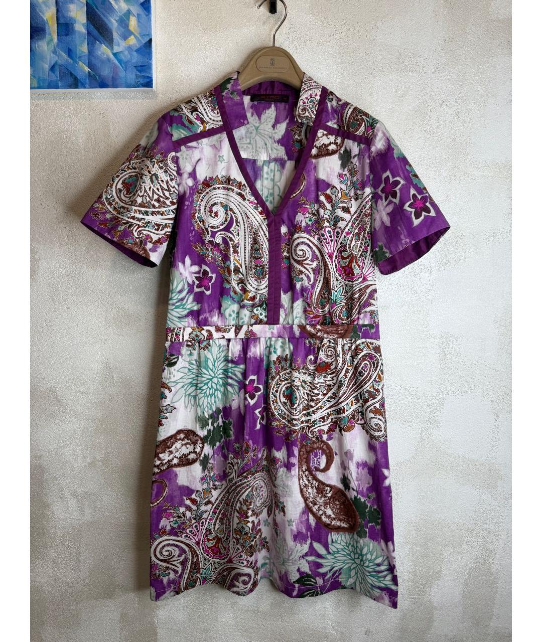 ETRO Мульти хлопковое повседневное платье, фото 9