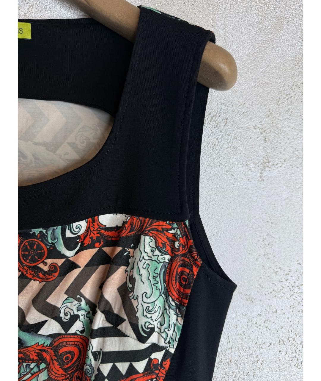 VERSACE JEANS COUTURE Мульти полиэстеровое вечернее платье, фото 7