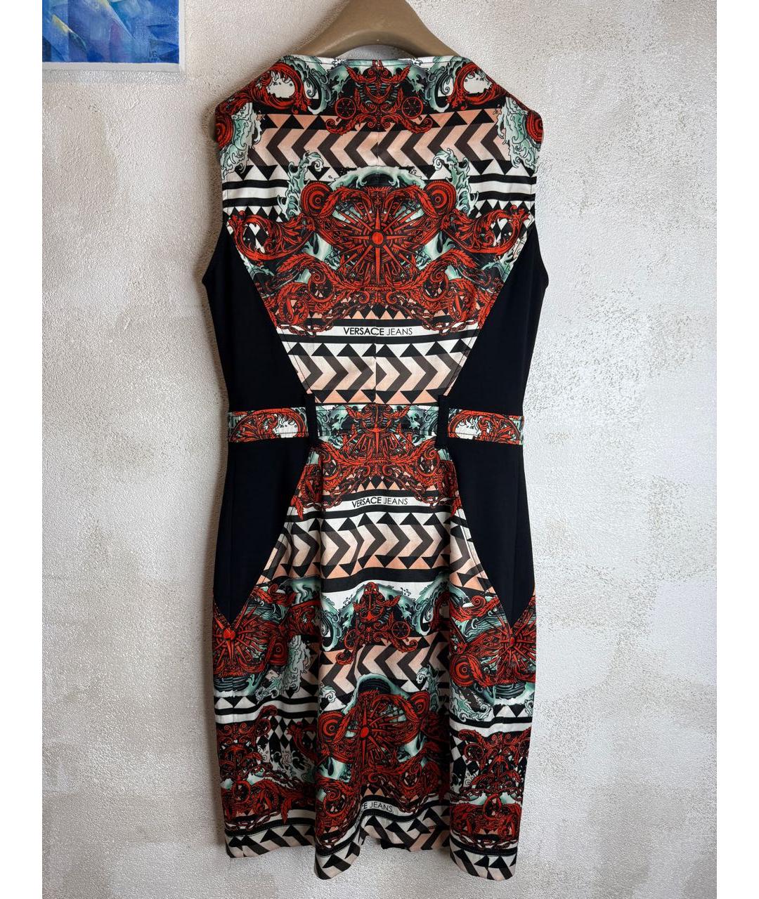 VERSACE JEANS COUTURE Мульти полиэстеровое вечернее платье, фото 2