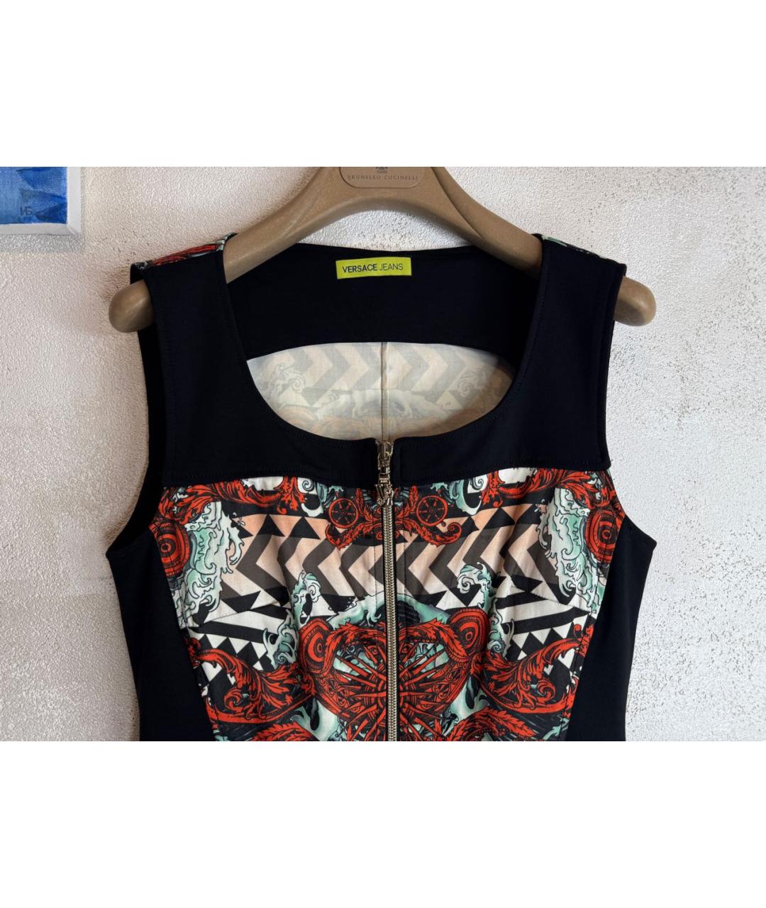 VERSACE JEANS COUTURE Мульти полиэстеровое вечернее платье, фото 3