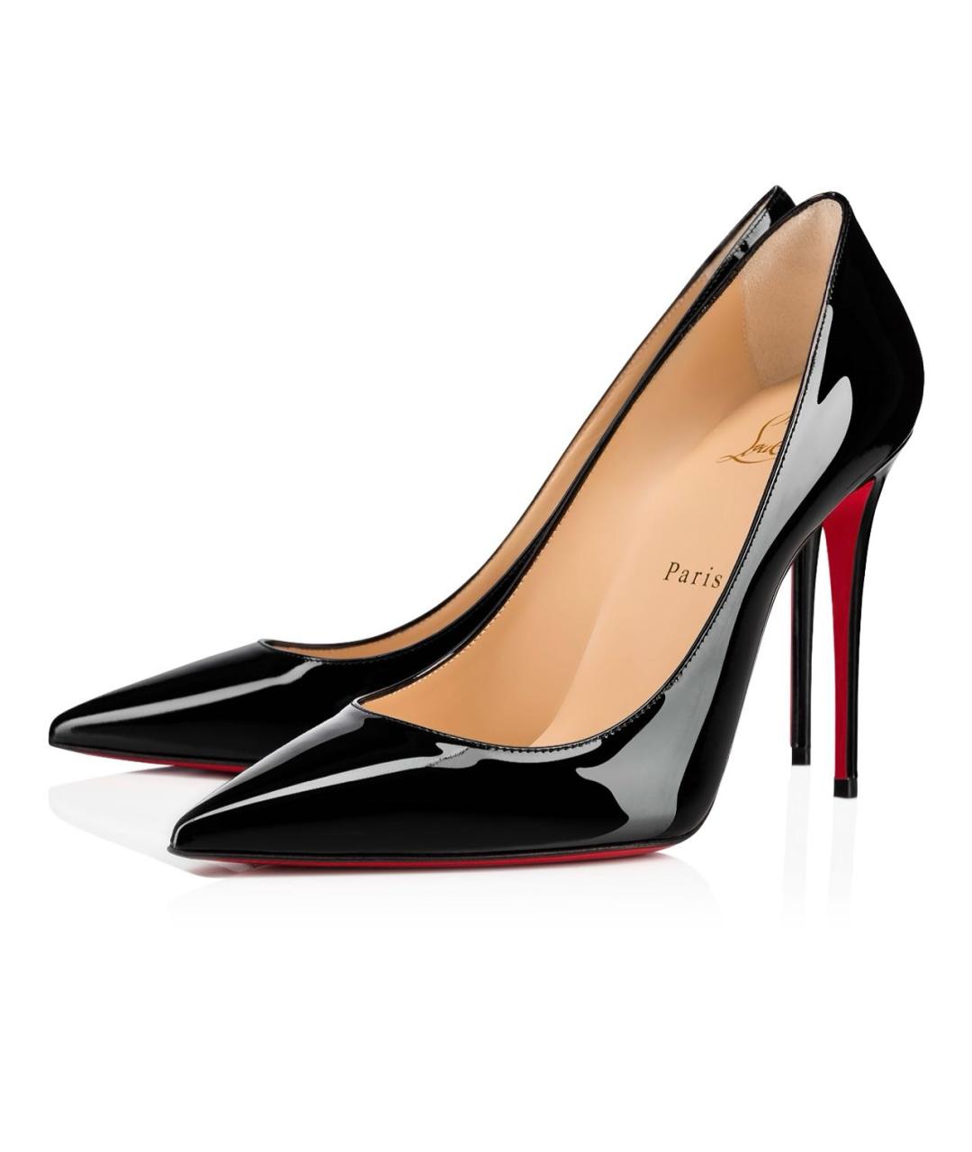 CHRISTIAN LOUBOUTIN Черные туфли из лакированной кожи, фото 6