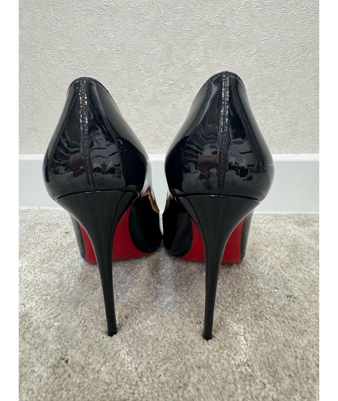 CHRISTIAN LOUBOUTIN Черные туфли из лакированной кожи, фото 3