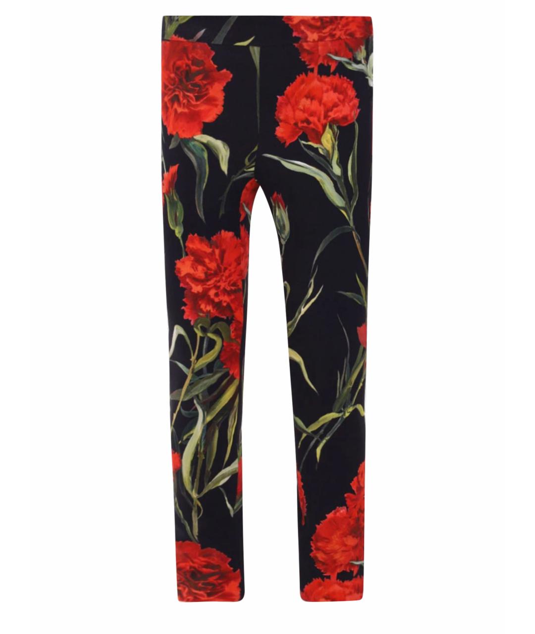DOLCE&GABBANA Мульти вискозные брюки узкие, фото 1
