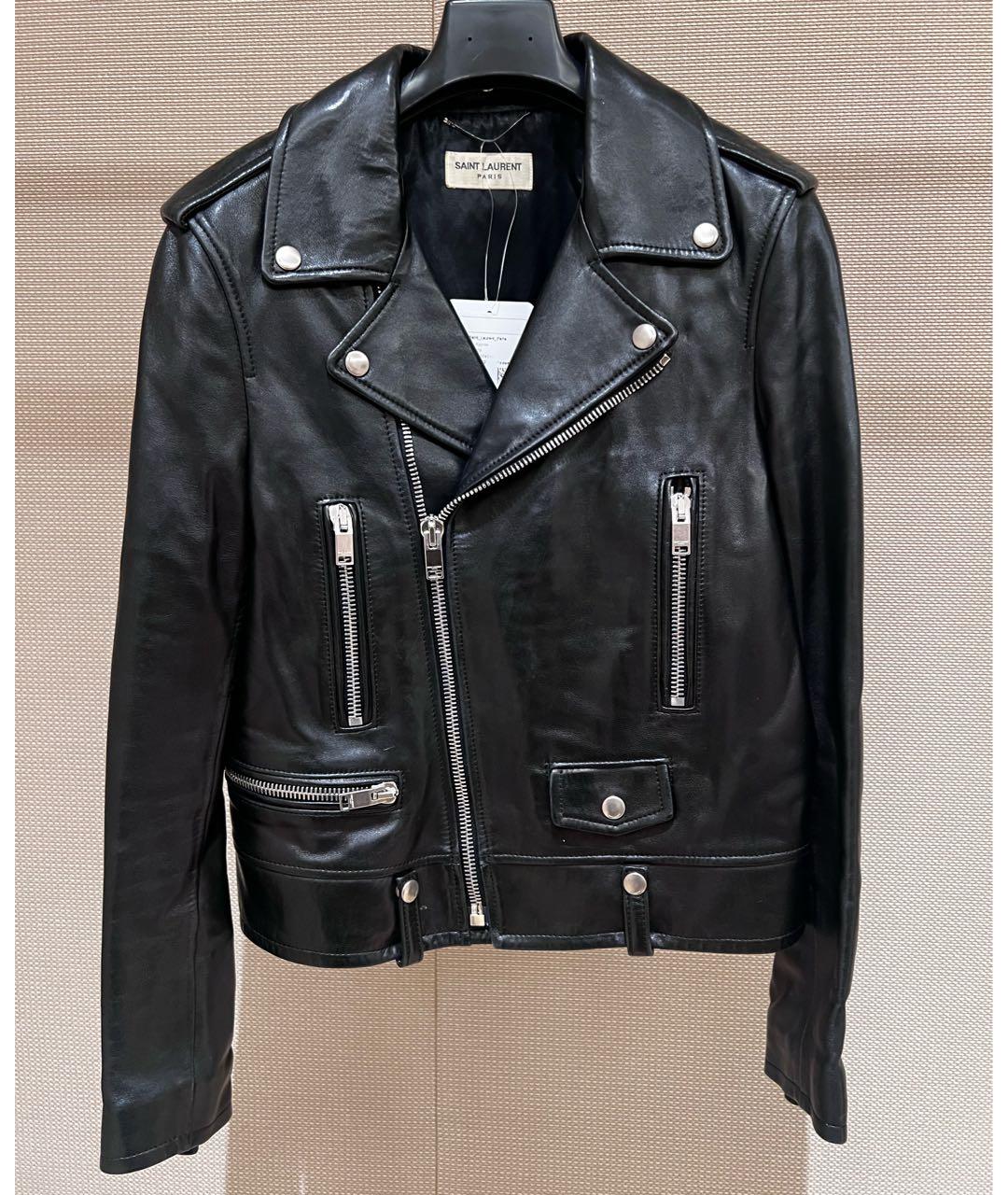 SAINT LAURENT Черная кожаная куртка, фото 9