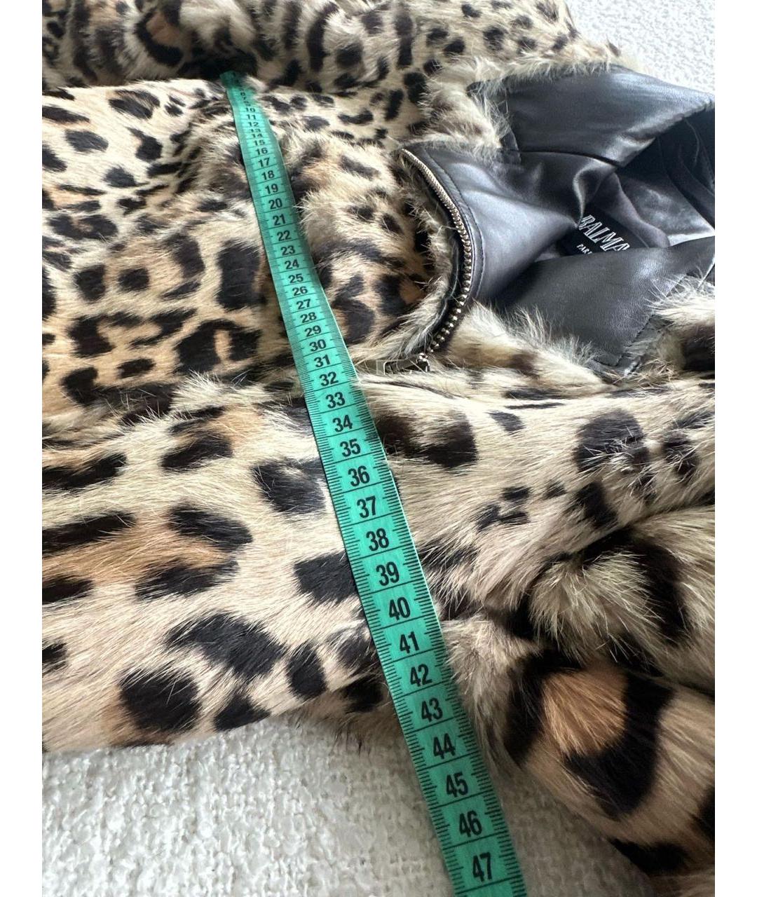 BALMAIN Коричневая меховая куртка, фото 4