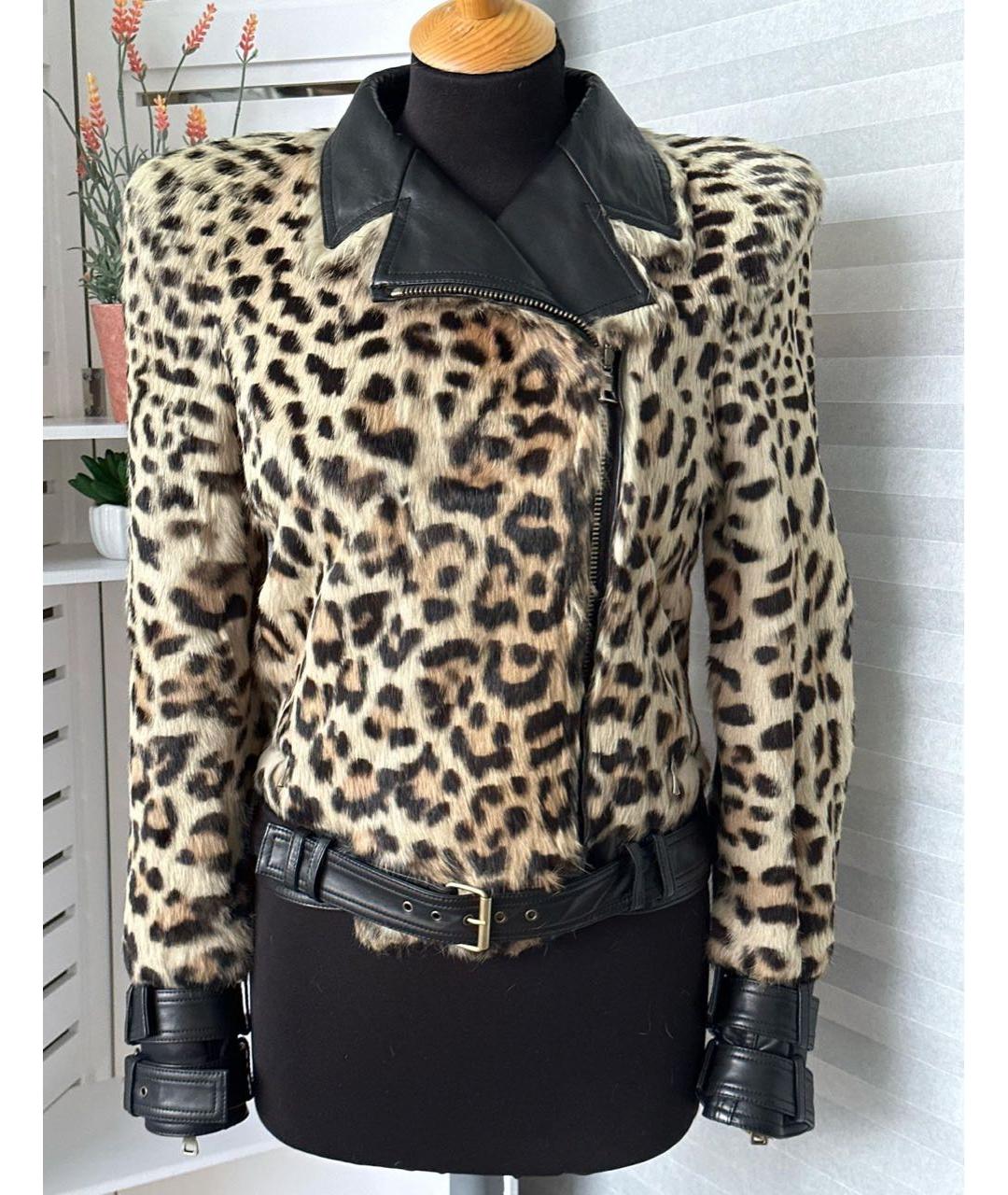 BALMAIN Коричневая меховая куртка, фото 9