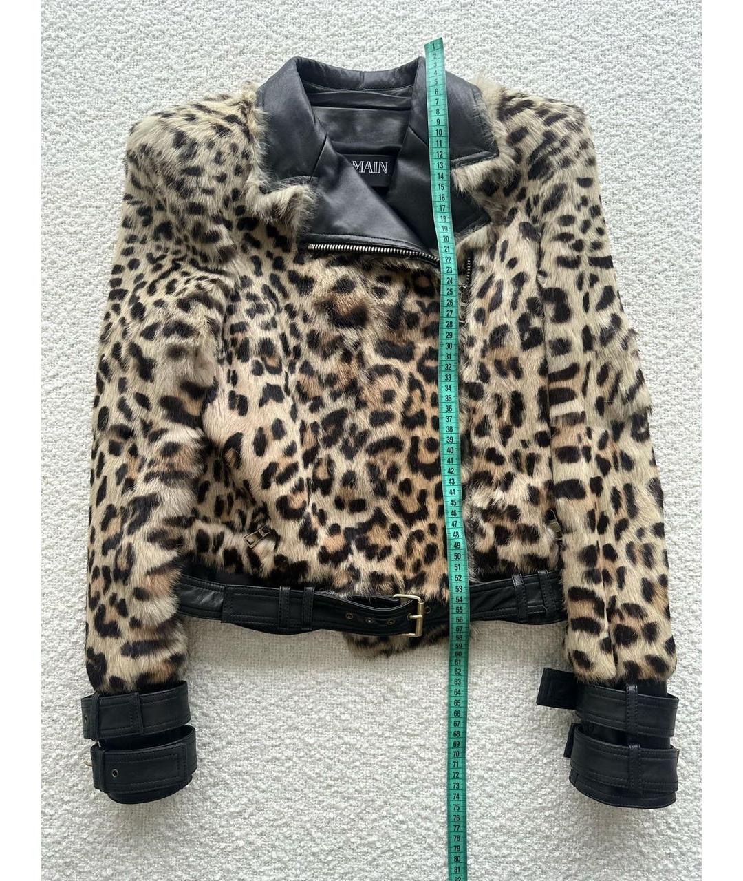BALMAIN Коричневая меховая куртка, фото 6