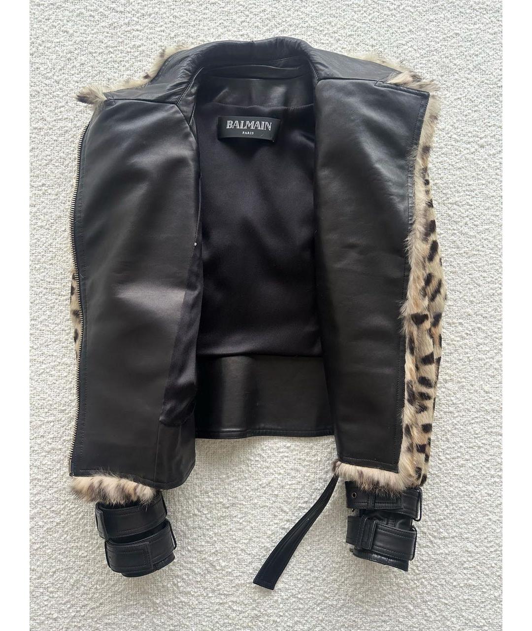 BALMAIN Коричневая меховая куртка, фото 3