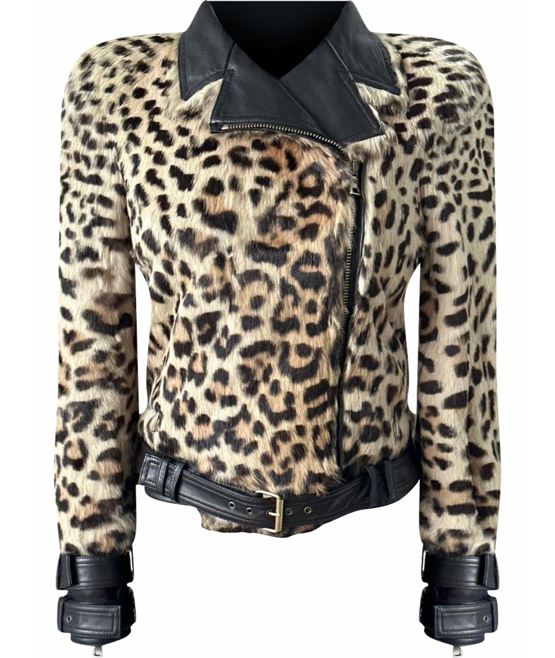 BALMAIN Коричневая меховая куртка, фото 1