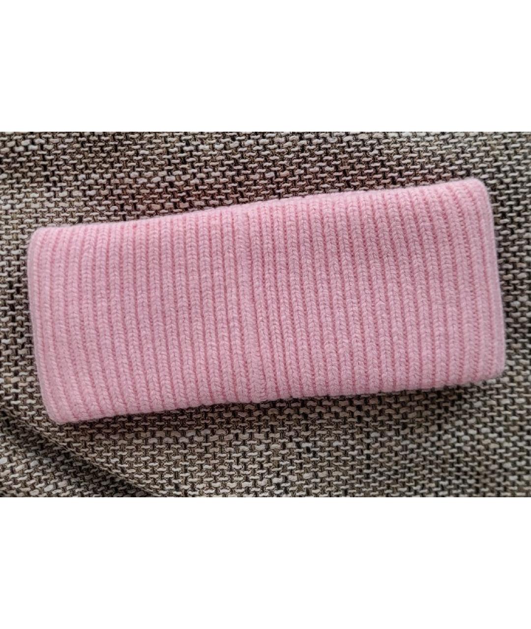 ACNE STUDIOS Розовая шерстяная повязка на голову, фото 2
