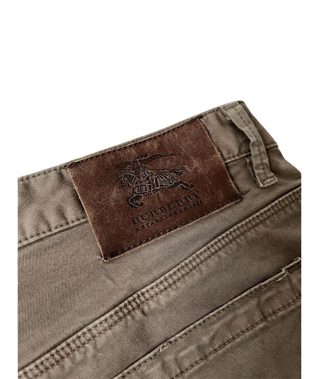 BURBERRY Хлопко-эластановые прямые джинсы, фото 8