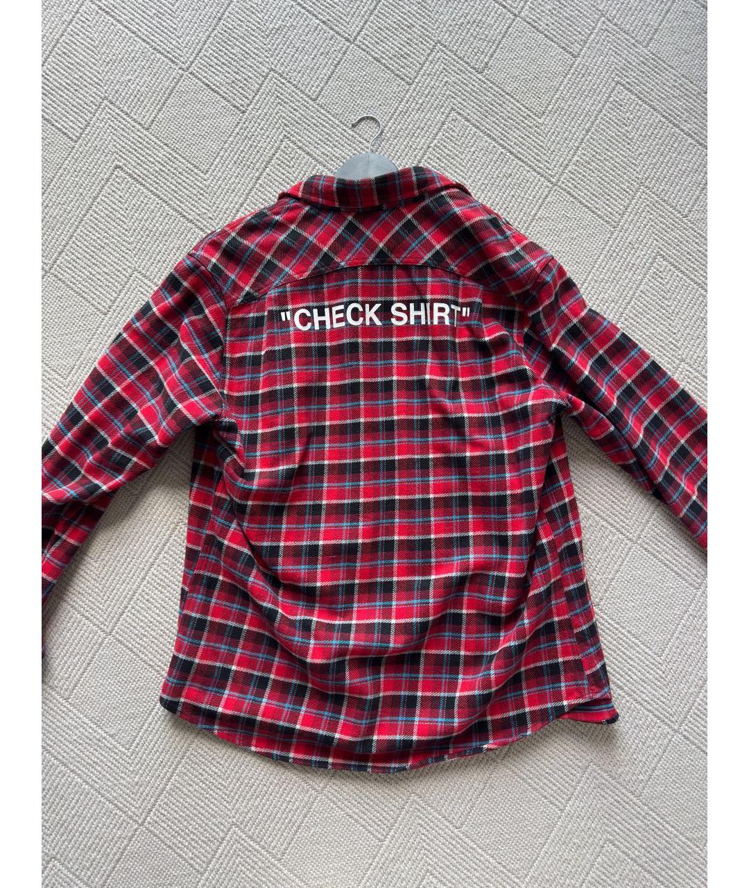 OFF-WHITE Красная хлопко-полиэстеровая кэжуал рубашка, фото 2