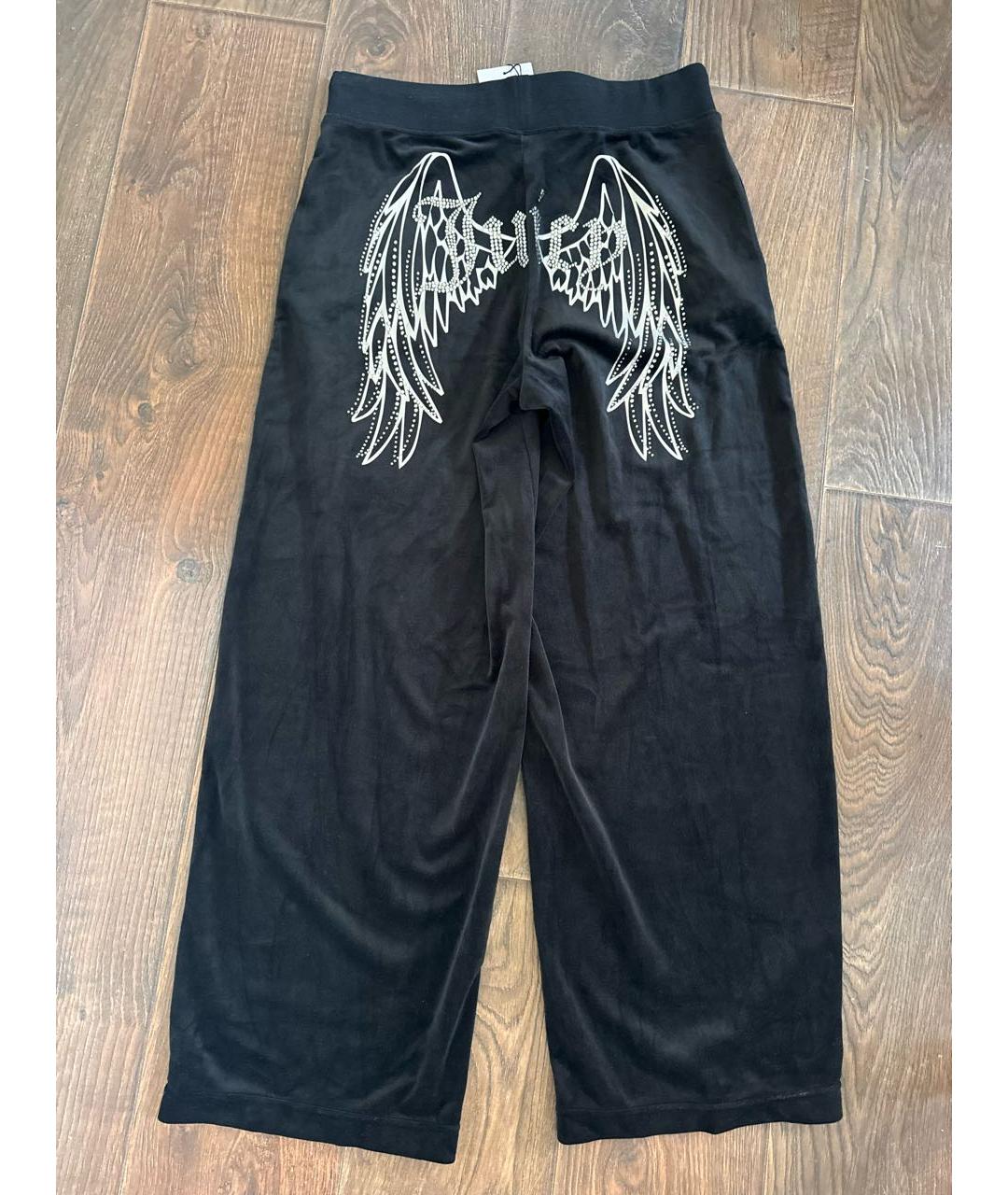 JUICY COUTURE Черные велюровые спортивные брюки и шорты, фото 2