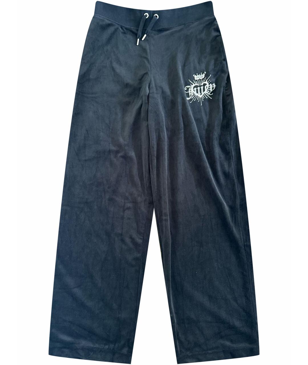 JUICY COUTURE Черные велюровые спортивные брюки и шорты, фото 1