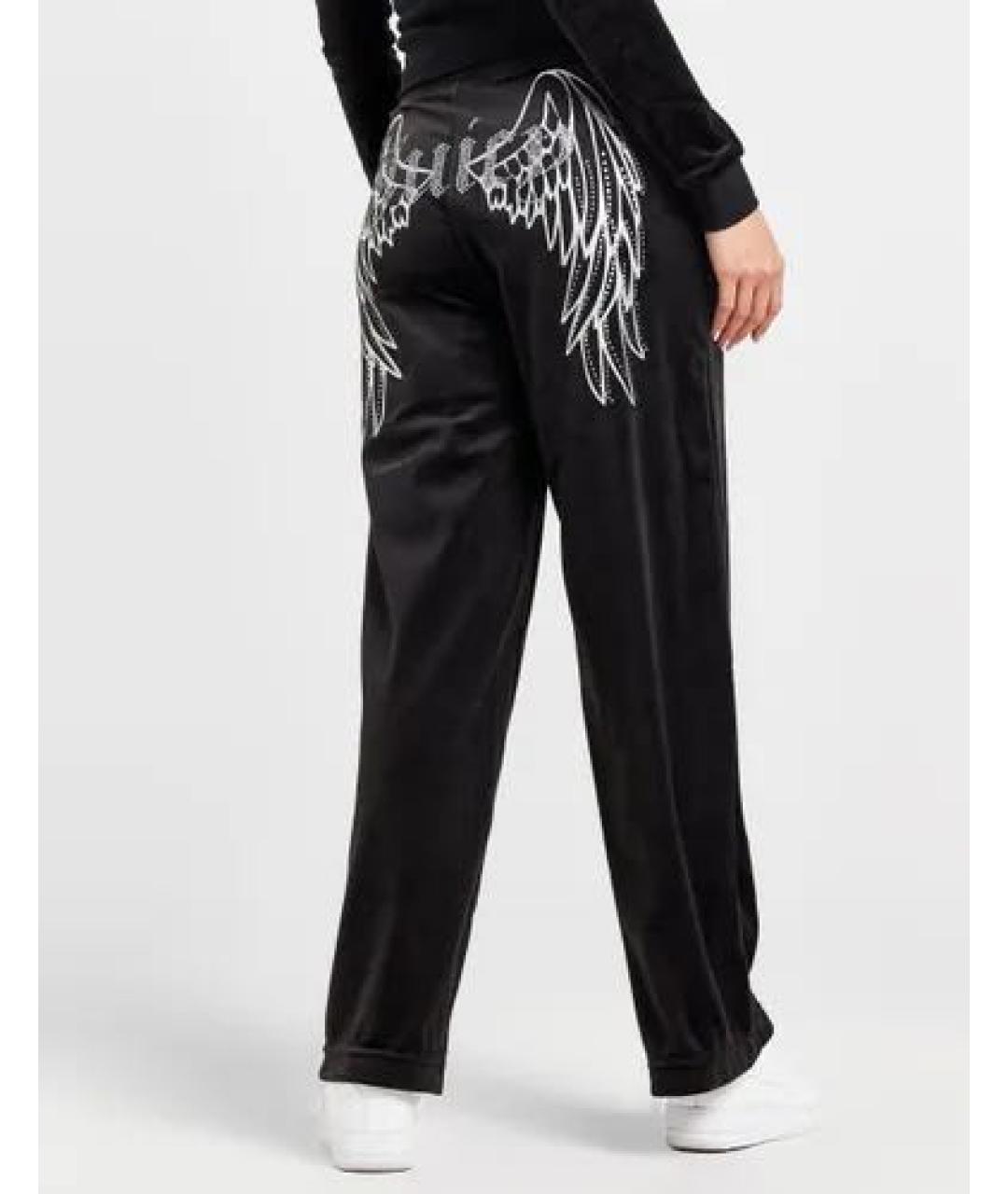 JUICY COUTURE Черные велюровые спортивные брюки и шорты, фото 3
