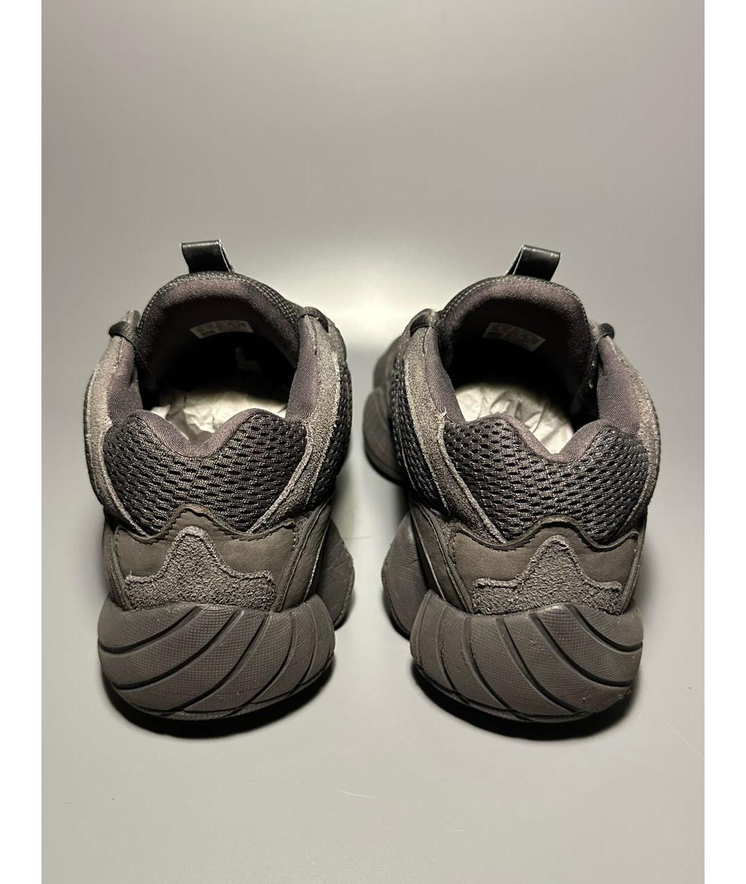 ADIDAS YEEZY Серые замшевые низкие кроссовки / кеды, фото 4