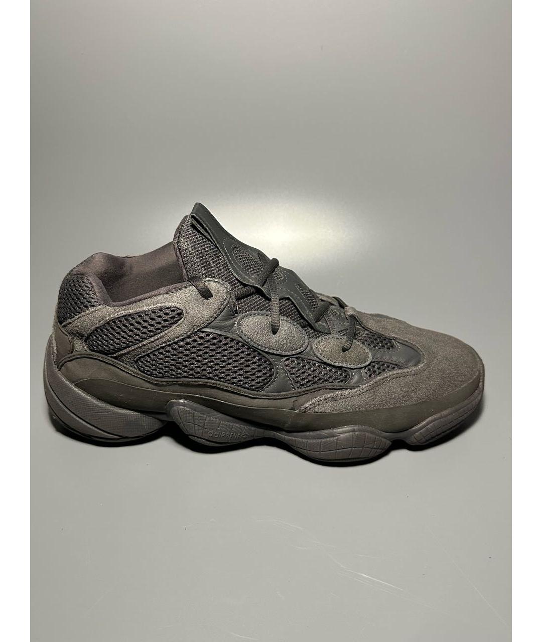 ADIDAS YEEZY Серые замшевые низкие кроссовки / кеды, фото 9