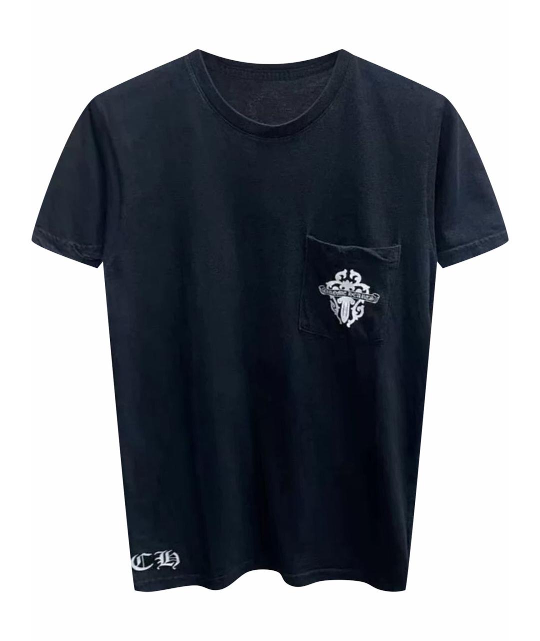 CHROME HEARTS Черная хлопковая футболка, фото 1