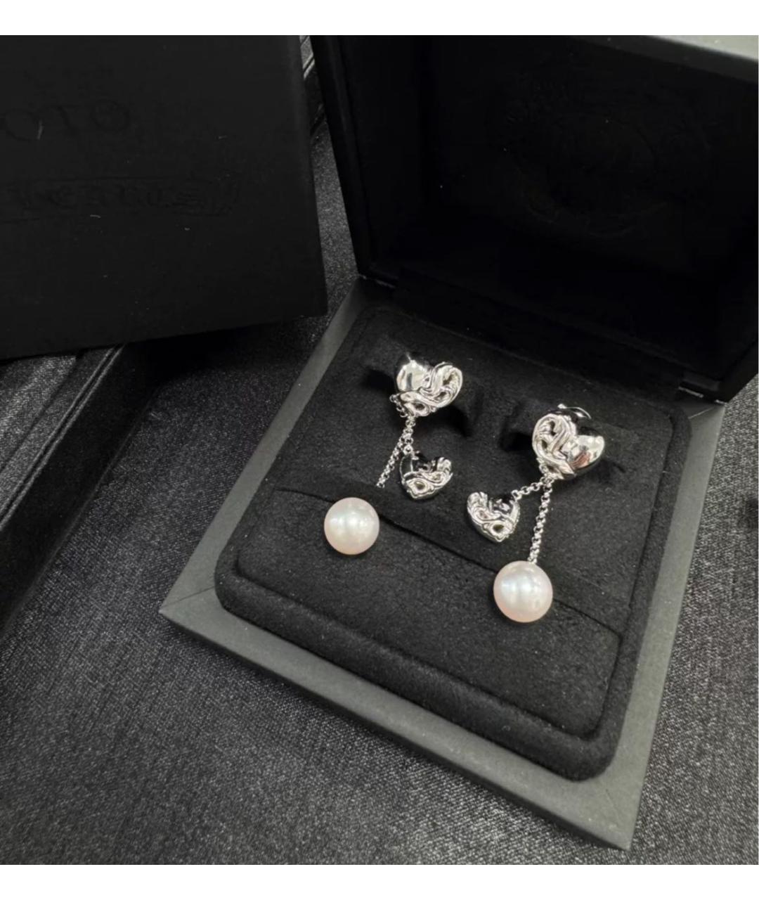 CHROME HEARTS Серебряные серьги, фото 3