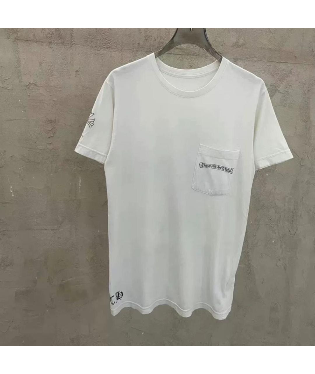 CHROME HEARTS Белая хлопковая футболка, фото 3