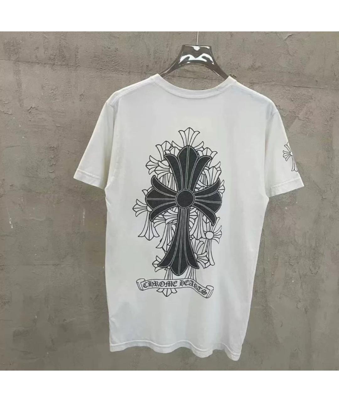 CHROME HEARTS Белая хлопковая футболка, фото 2