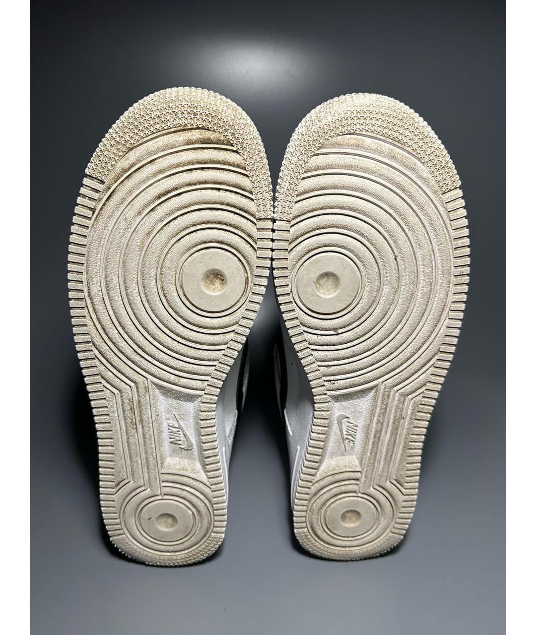NIKE Белые кожаные низкие кроссовки / кеды, фото 7