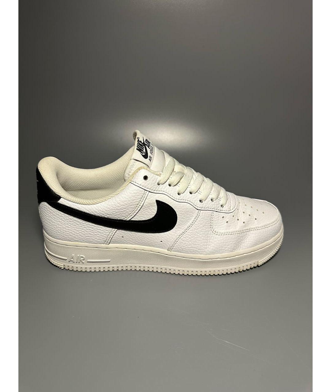 NIKE Белые кожаные низкие кроссовки / кеды, фото 9