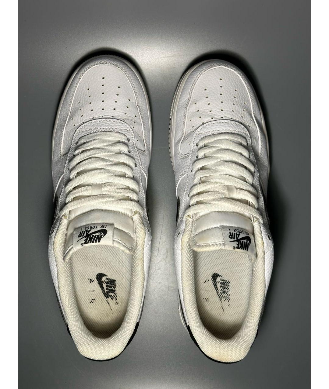 NIKE Белые кожаные низкие кроссовки / кеды, фото 3