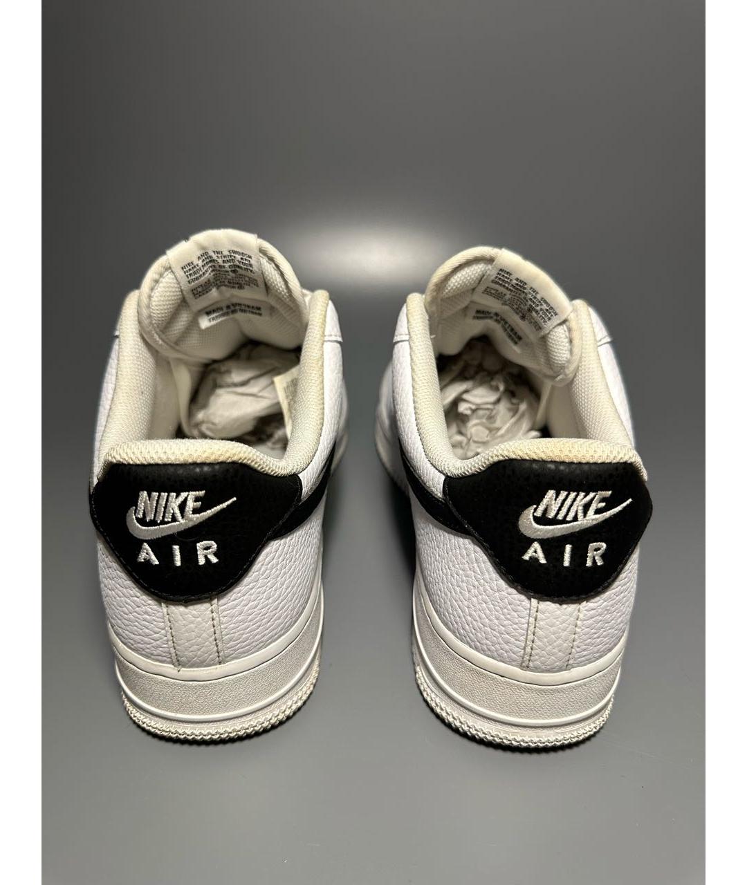 NIKE Белые кожаные низкие кроссовки / кеды, фото 4