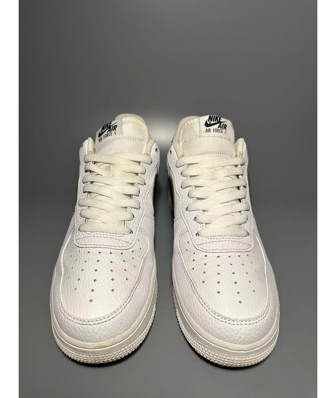 NIKE Белые кожаные низкие кроссовки / кеды, фото 2