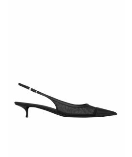 SAINT LAURENT Лодочки на низком каблуке