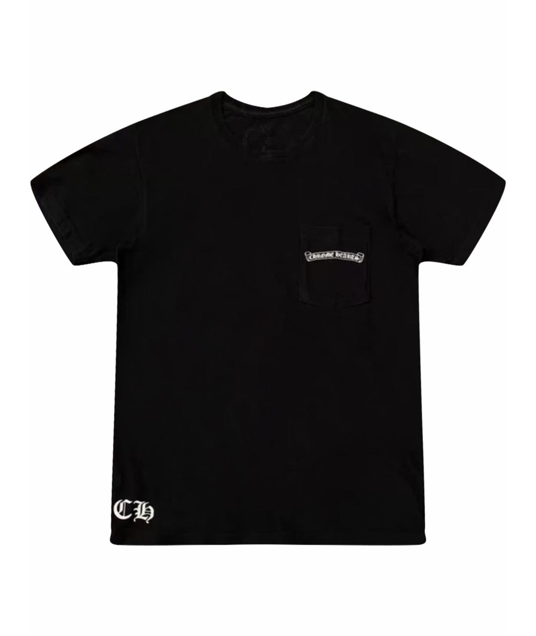 CHROME HEARTS Черная хлопковая футболка, фото 1