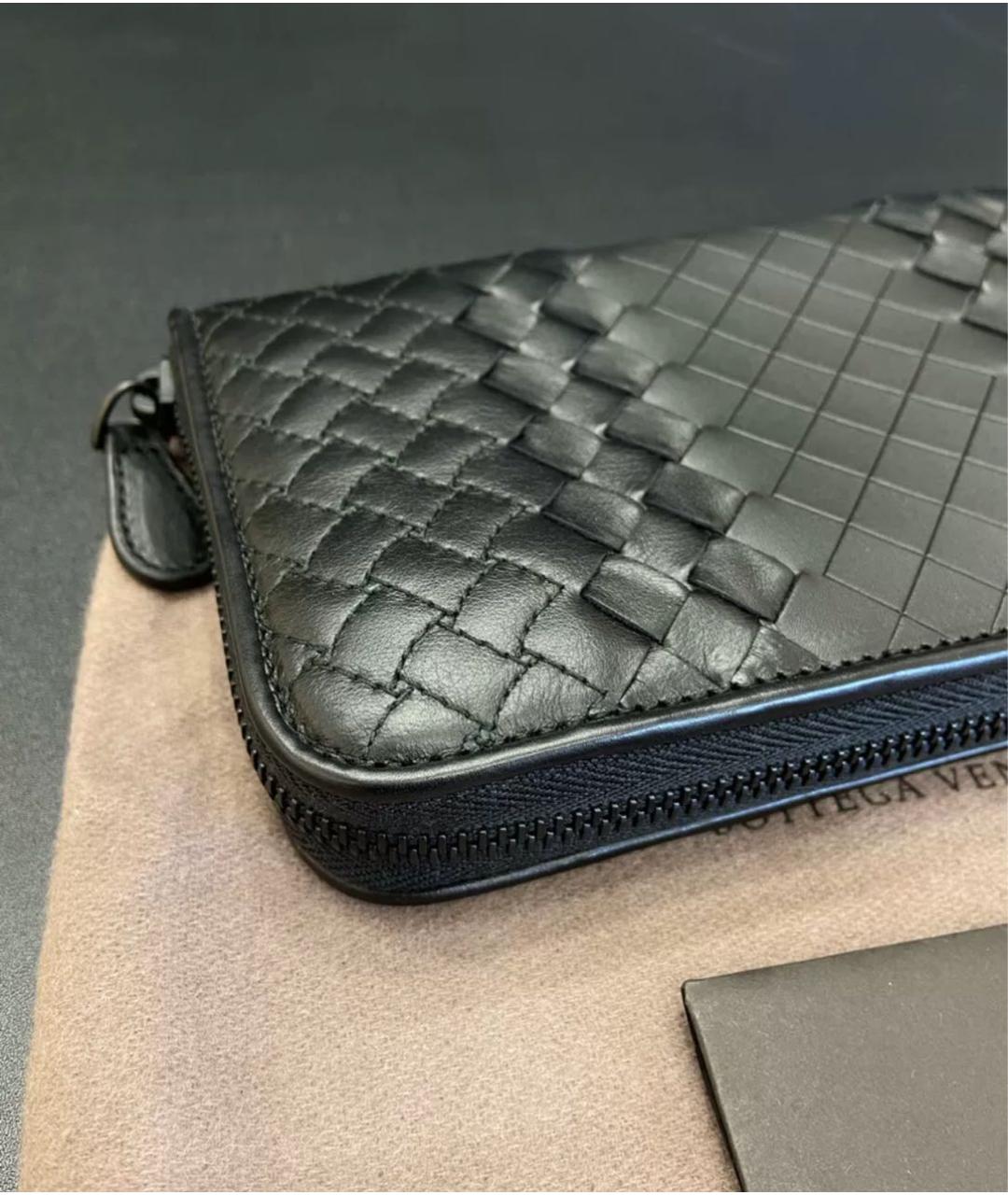 BOTTEGA VENETA Черный кошелек, фото 3