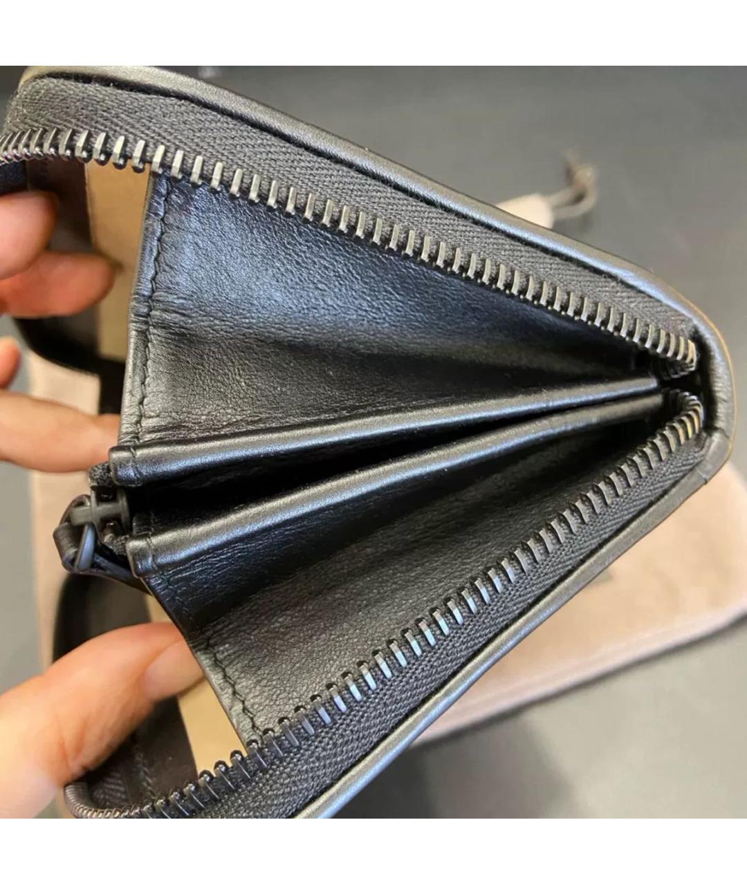 BOTTEGA VENETA Черный кошелек, фото 7