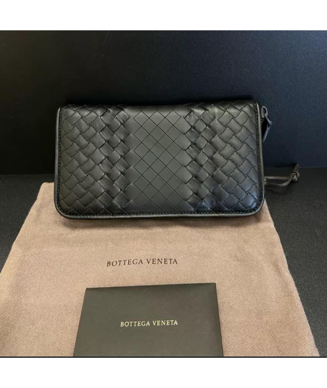 BOTTEGA VENETA Черный кошелек, фото 8