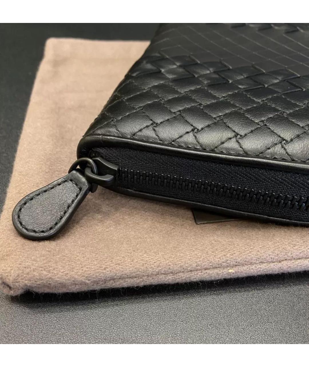 BOTTEGA VENETA Черный кошелек, фото 5