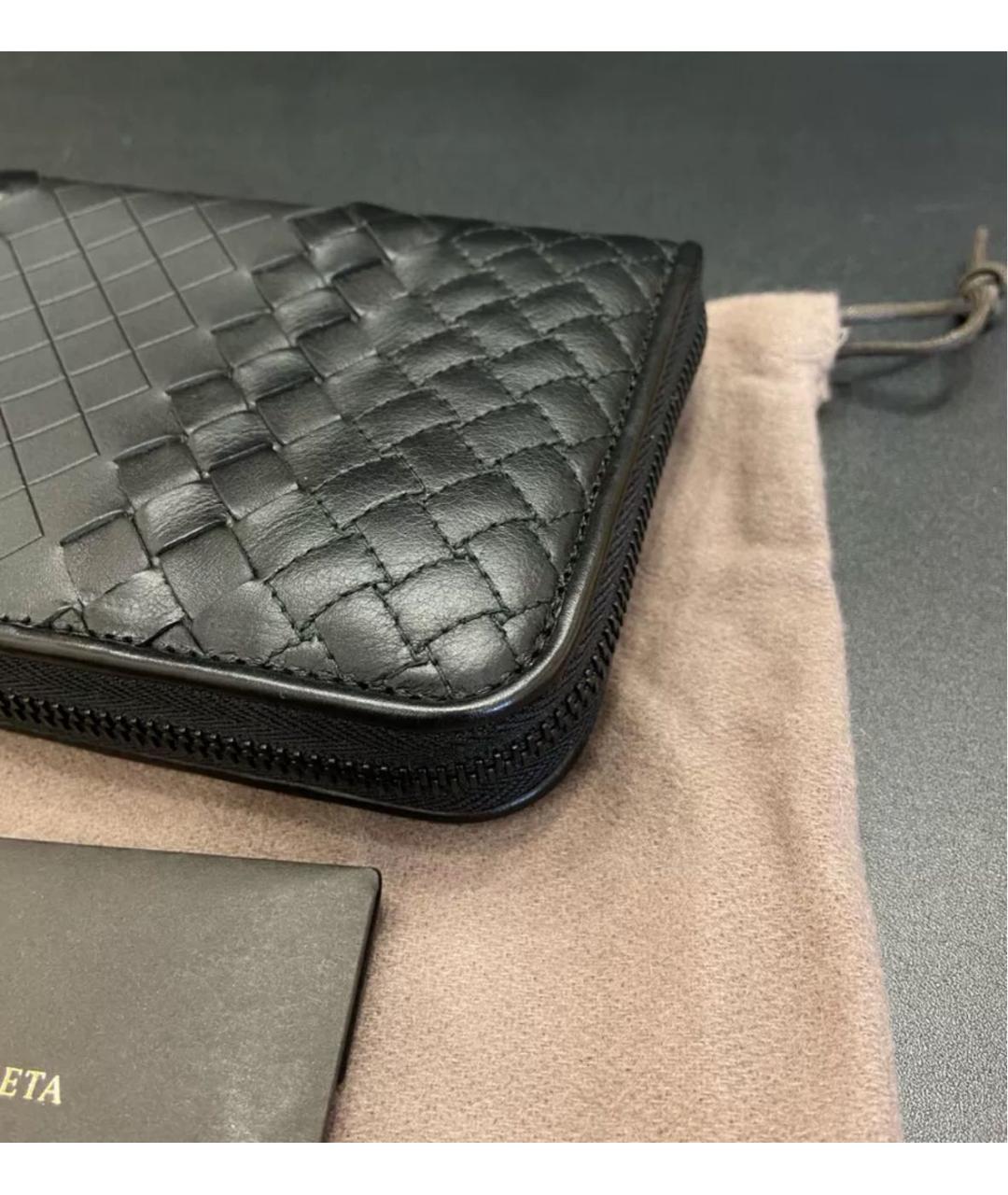 BOTTEGA VENETA Черный кошелек, фото 4