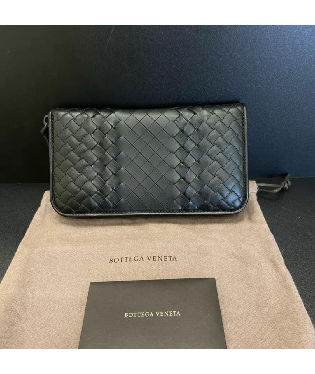 BOTTEGA VENETA Черный кошелек, фото 2