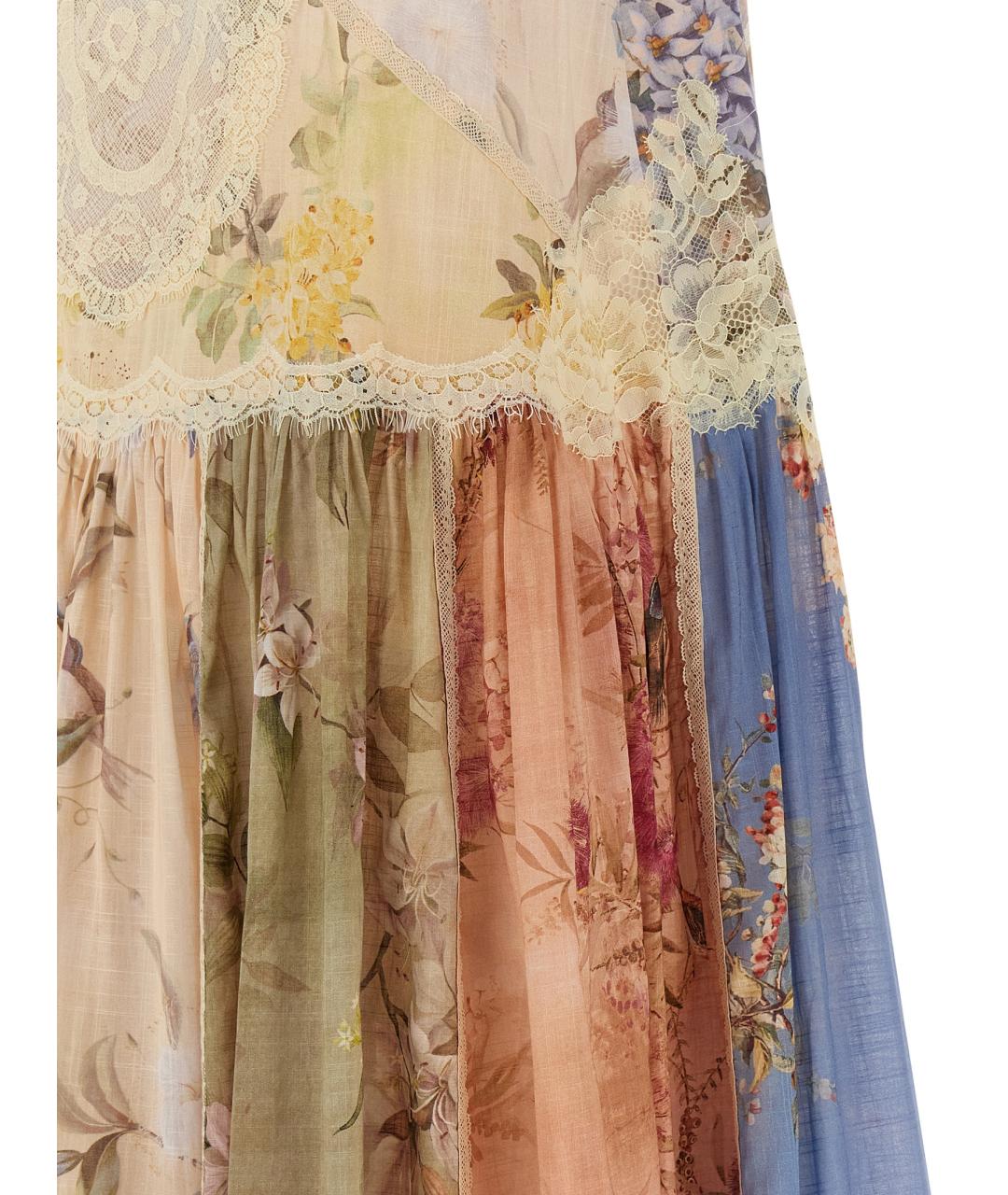 ZIMMERMANN Мульти хлопковое повседневное платье, фото 4
